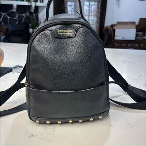 Juicy Couture Black Backpack with Gold Accents